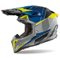 Preview: Airoh Helm | Aviator 3 | Push | grau/blau-fluo-gelb