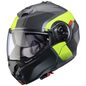 Preview: Caberg Helm Duke Evo Indy matt-gun metallic/schwarz-fluo-gelb