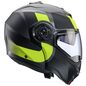 Preview: Caberg Helm Duke Evo Indy matt-gun metallic/schwarz-fluo-gelb