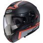 Preview: Caberg Helm Levo X Elite matt-schwarz/anthrazit-rot