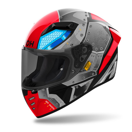 Airoh Helm | Connor | Bot | grau/schwarz-rot-blau