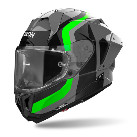 Airoh Helm | GP 800 | Competition | grau/schwarz-grün