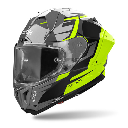 Airoh Helm | GP 800 | Master | grau/schwarz-fluo-gelb