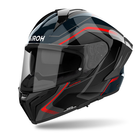 Airoh Helm | Matryx | Wide | schwarz/grau-rot