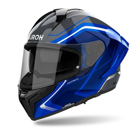 Airoh Helm | Matryx | Wide | schwarz/blau-weiß