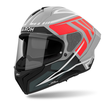 Airoh Helm | Matryx | Rider | matt-grau/schwarz-rot-weiß