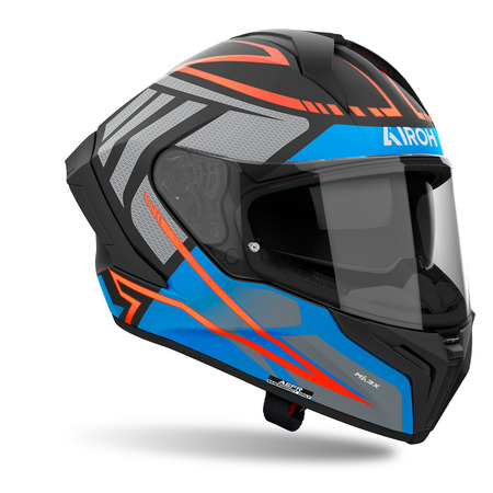 Airoh Helm | Matryx | Rider | matt-schwarz/grau-blau-orange