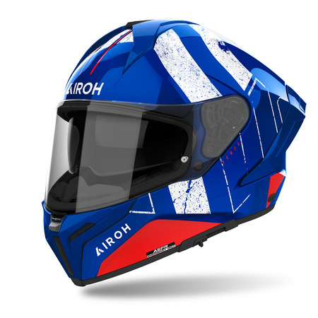 Airoh Helm | Matryx | Scope | blau/rot-weiß