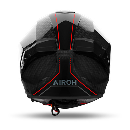 Airoh Helm | Matryx | Full Carbon 6K | stylisch schwarz/rot