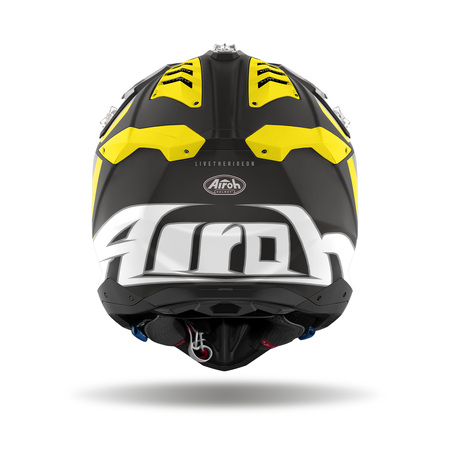 Airoh Helm | Aviator 3 | Glory | matt-schwarz/grau-fluo-gelb-weiß