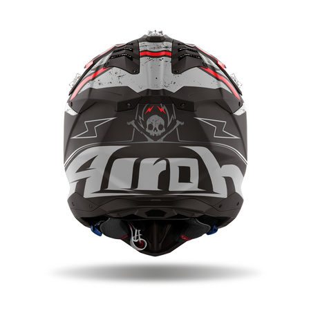 Airoh Helm | Aviator 3 | Burnout | matt-schwarz/grau-rot