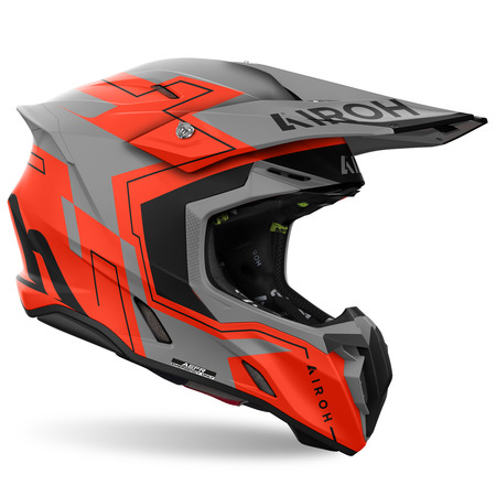 Airoh Helm | Twist 3 | Dizzy | matt-grau/schwarz-orange