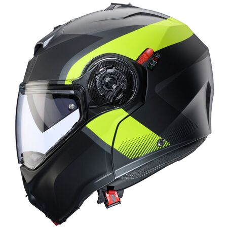 Caberg Helm Duke Evo Indy matt-gun metallic/schwarz-fluo-gelb