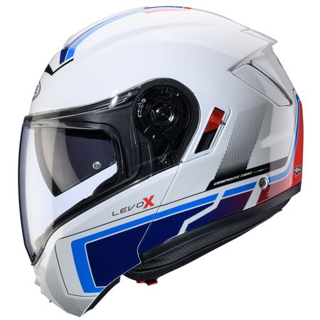 Caberg Helm Levo X Elite weiß/blau-rot