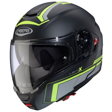 Caberg Helm | Levo X | Elite | matt-schwarz/anthrazit-fluo-gelb