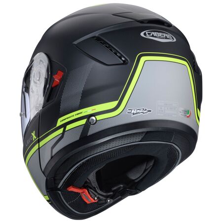 Caberg Helm Levo X Elite matt-schwarz/anthrazit-fluo-gelb