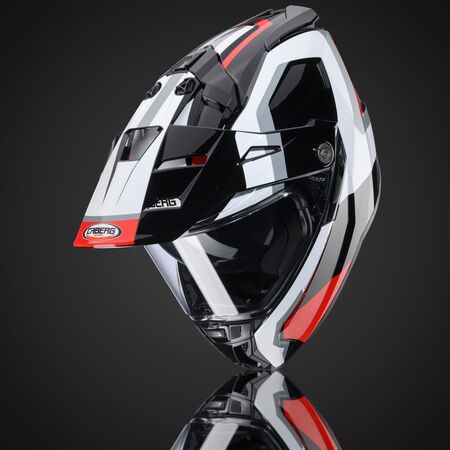 Caberg Helm Tanami Scram schwarz/weiß-rot