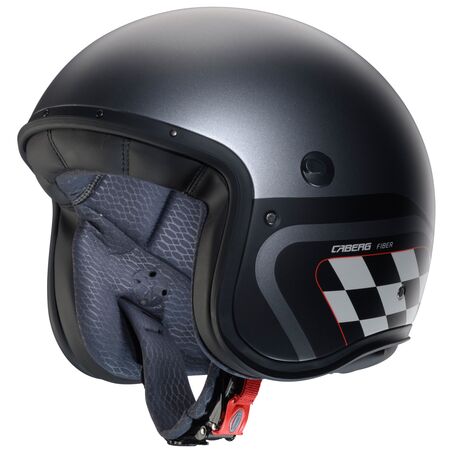 Caberg Helm Freeride X Daytona matt-gun metallic/schwarz-weiß