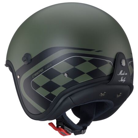 Caberg Helm | Freeride X | Daytona | matt-grün/schwarz-silber