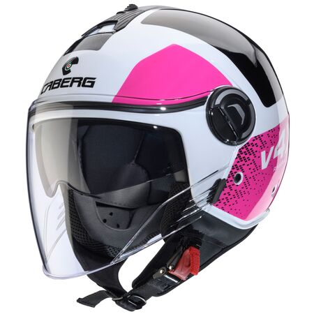 Caberg Helm Riviera V4 X Alpha weiß/schwarz-Fuchsia