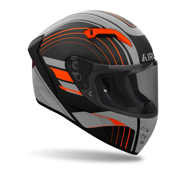 Airoh Helm | Connor | Archieve | matt-schwarz/grau-orange