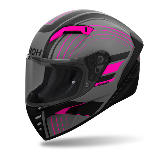 Airoh Helm | Connor | Archieve | matt-grau/schwarz-pink