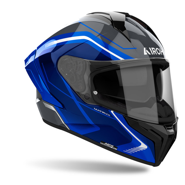 Airoh Helm | Matryx | Wide | schwarz/blau-weiß