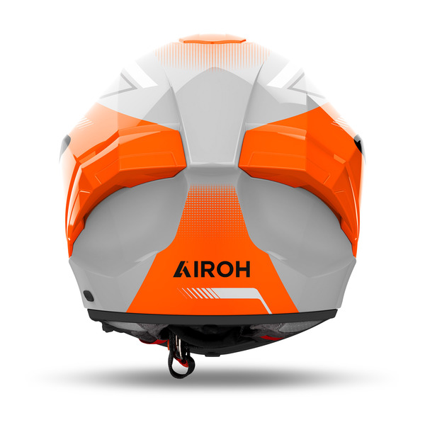 Airoh Helm | Matryx | Wide | grau/schwarz-orange-weiß