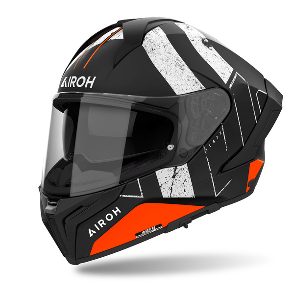 Airoh Helm | Matryx | Scope | matt-schwarz/weiß-orange