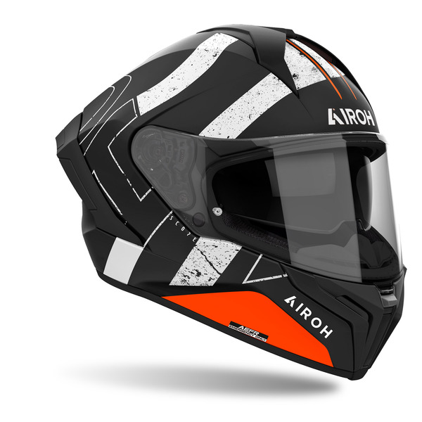 Airoh Helm | Matryx | Scope | matt-schwarz/weiß-orange