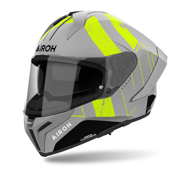 Airoh Helm | Matryx | Scope | matt-grau/schwarz-fluo-gelb