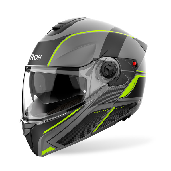 Airoh Helm | Specktre | Leaf | matt-grau/schwarz-fluo-gelb