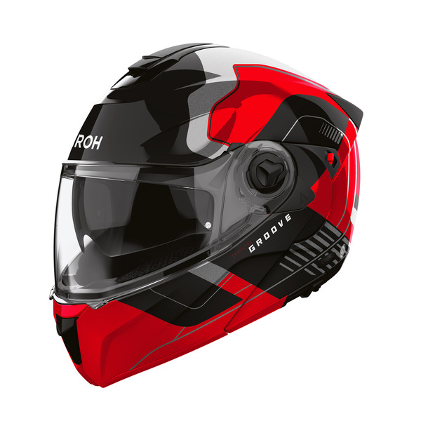 Airoh Helm | Specktre | Groove | rot/schwarz-grau