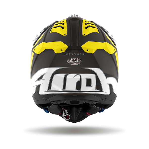 Airoh Helm | Aviator 3 | Glory | matt-schwarz/grau-fluo-gelb-weiß