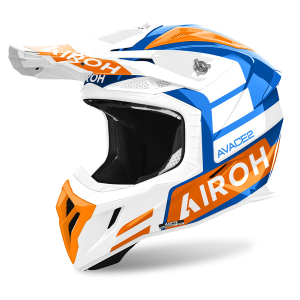 Airoh Helm | Aviator Ace 2 | Sake | weiß/orange-blau