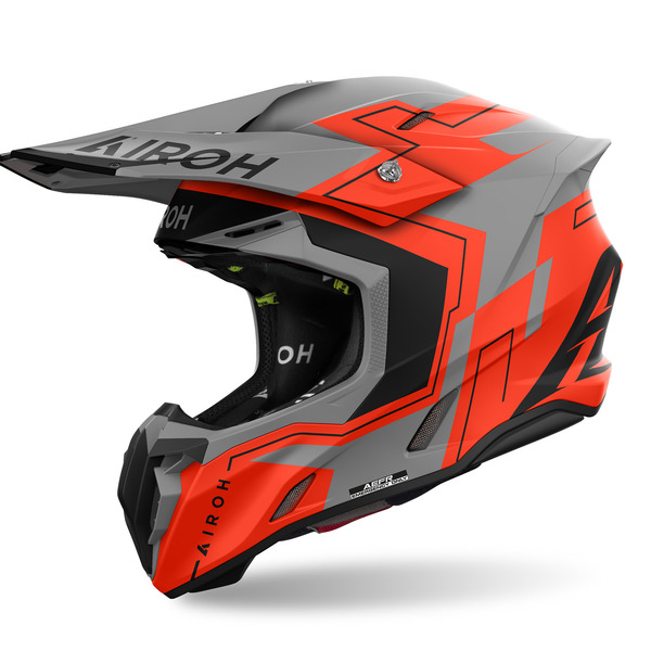 Airoh Helm | Twist 3 | Dizzy | matt-grau/schwarz-orange