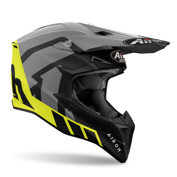 Airoh Helm | Wraaap | Reloaded | matt-grau/schwarz-fluo-gelb