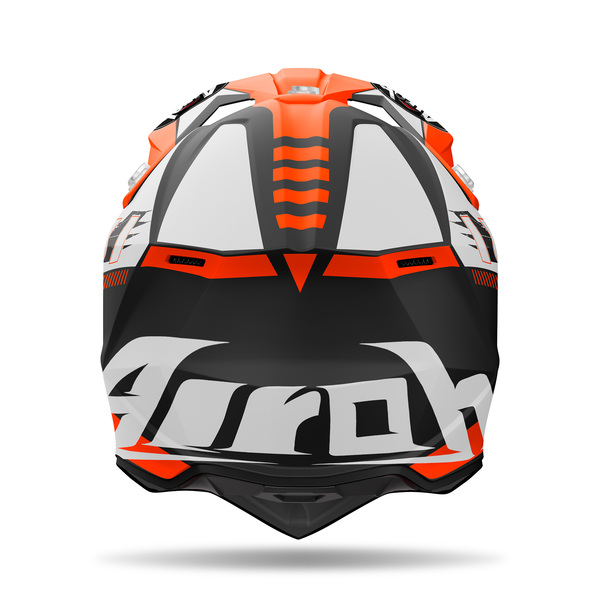 Airoh Helm | Wraaap | Feel | matt-schwarz/weiß-orange