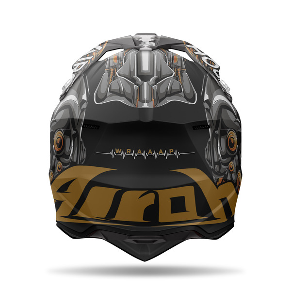 Airoh Helm | Wraaap | Cyborg | matt-schwarz/grau-bronze