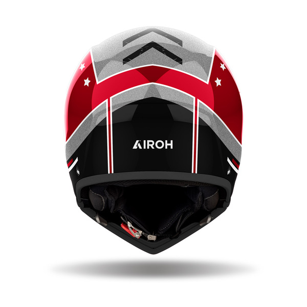 Airoh Helm | J 110 | Command | grau/burgundy-weiß