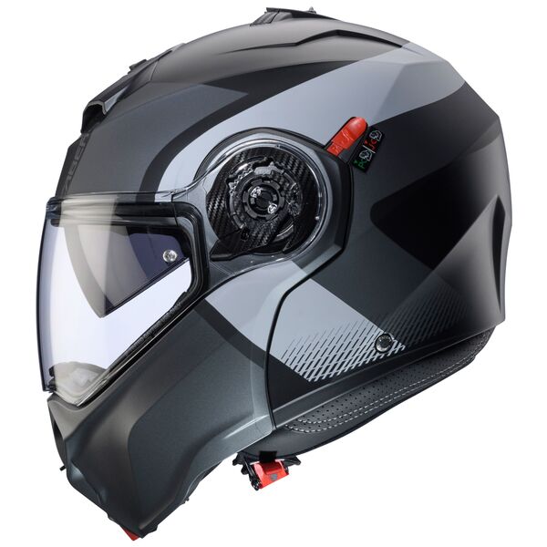 Caberg Helm Duke Evo Indy matt-schwarz/gun metallic-grau