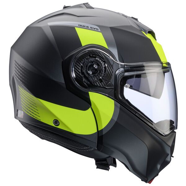 Caberg Helm Duke Evo Indy matt-gun metallic/schwarz-fluo-gelb