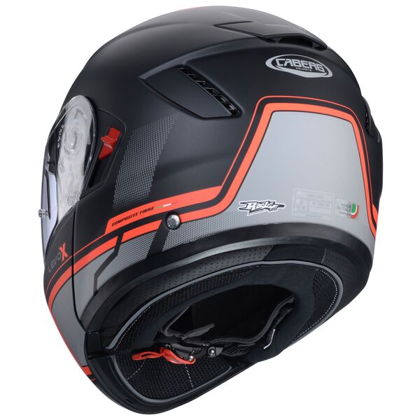 Caberg Helm Levo X Elite matt-schwarz/anthrazit-rot