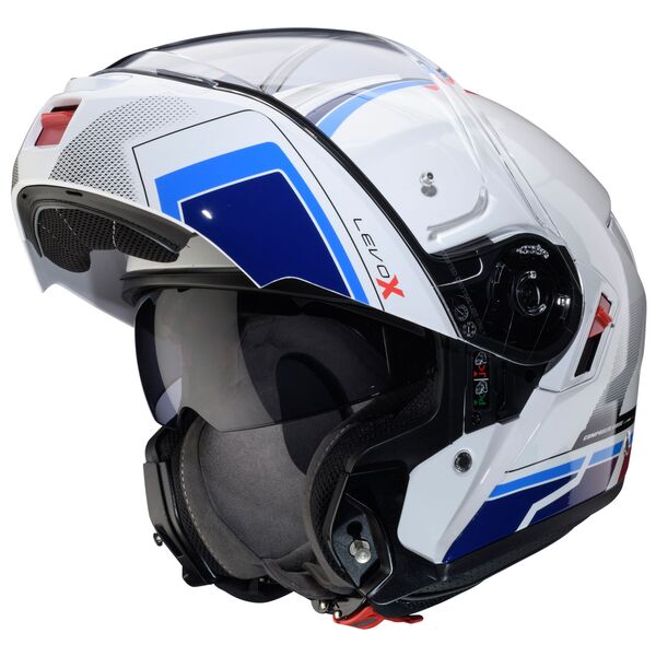 Caberg Helm Levo X Elite weiß/blau-rot