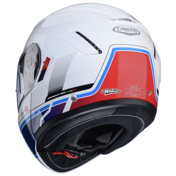 Caberg Helm Levo X Elite weiß/blau-rot