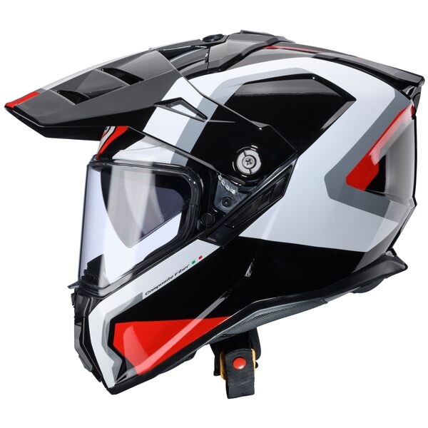 Caberg Helm Tanami Scram schwarz/weiß-rot