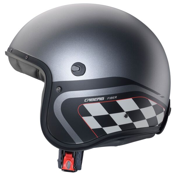 Caberg Helm | Freeride X | Daytona | matt-gun metallic/schwarz-weiß