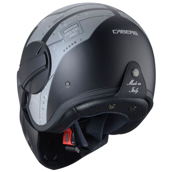 Caberg Helm Ghost X Vyrus matt-schwarz/grau-fluo-grün