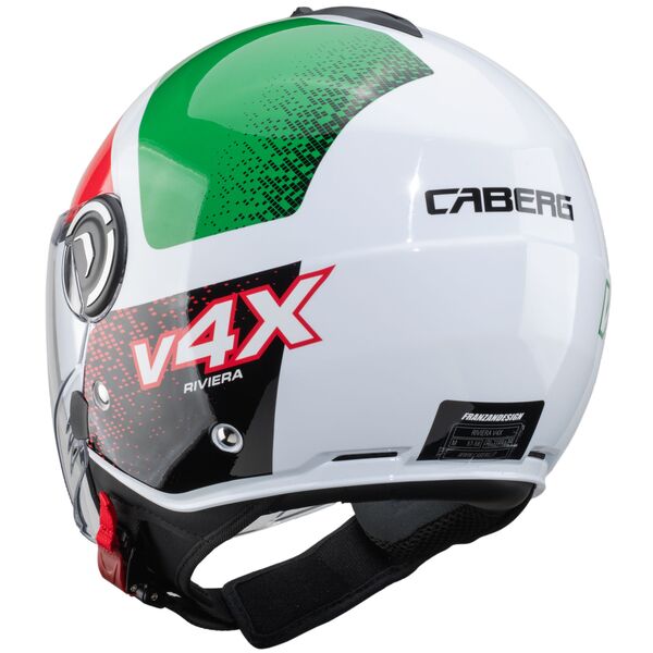 Caberg Helm | Riviera V4 X | Alpha | Italia weiß/rot-grün