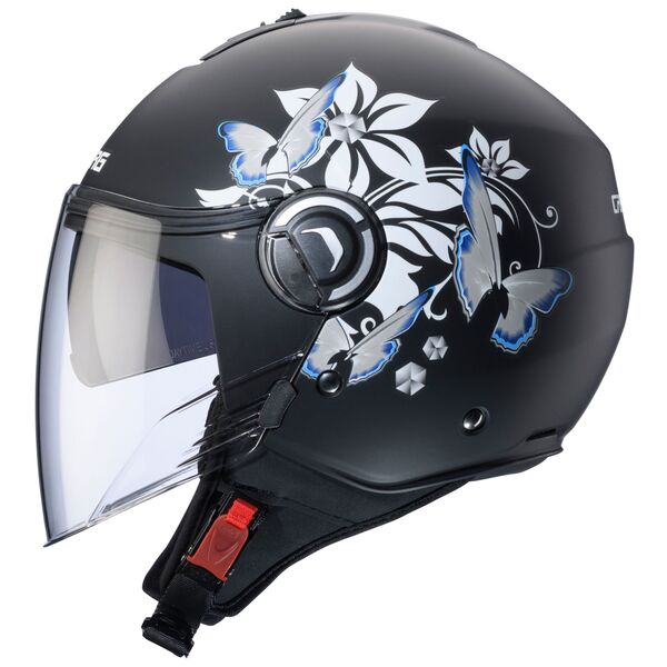 Caberg Helm | Riviera V4 X |  Mia | matt-schwarz/weiß-grau-hellblau